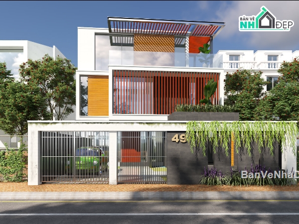 sketchup biệt thự 3 tầng,su biệt thự 3 tầng,model su biệt thự 3 tầng,file sketchup biệt thự 3 tầng,Su biệt thự 3 tầng 10.5x15m