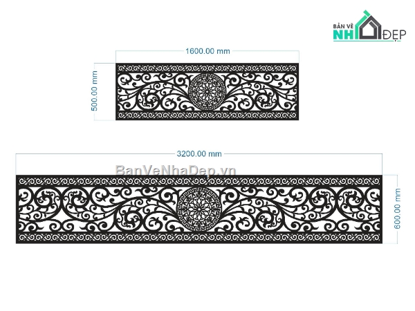 mẫu lan can đẹp,File lan can cnc đẹp,File cad lan can đẹp