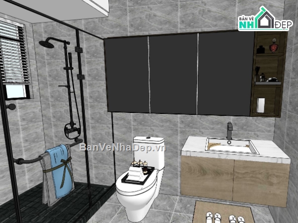 nội thất đẹp,phòng tắm 3d đẹp,mẫu 3d phòng tắm hiện đại