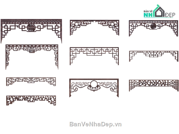 phòng thờ 3dsmax,Model 3d,thiết kế phòng thờ,cnc tua cửa võng,cnc hoa văn phòng thờ,3dmax cửa võng