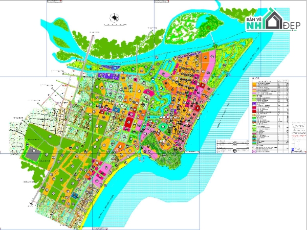 Bản đồ quy hoạch Sầm Sơn,Quy hoạch sử dụng đất Sầm Sơn,File Autocad quy hoạch Sầm Sơn,File Cad bản đồ Sầm Sơn
