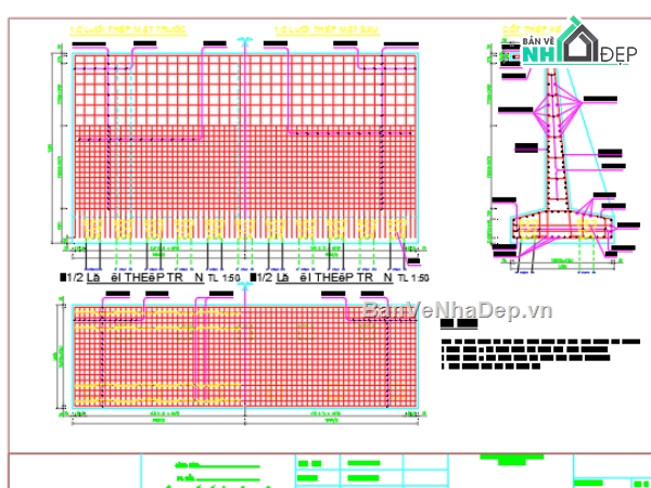 File cad,dự toán,kết cấu chi tiết,kết cấu thép,chi tiết tường