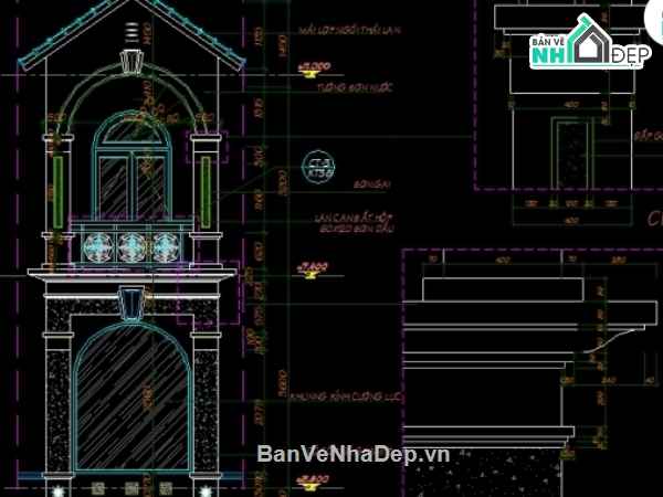 kiến trúc nhà ở,nhà phố 3 tầng 5x14.2m,nhà mặt phố 3 tầng,kiến trúc nhà phố 3 tầng,bản vẽ nhà 3 tầng