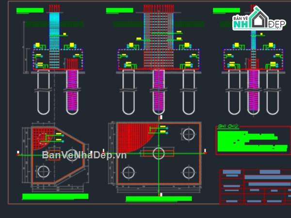 File cad,chung cư,nhà 4 tầng,1 tầng,nhà 3 tầng,đồ án kết cấu
