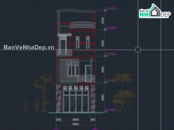 Nhà phố 3 tầng,file cad nhà phố 3 tầng,nhà phố 3 tầng file cad,nhà phố 3 tầng 1 tum