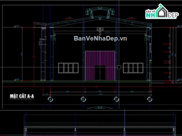 nhà xưởng công nghiệp,nhà xưởng file cad,autocad xưởng,bản vẽ nhà xưởng