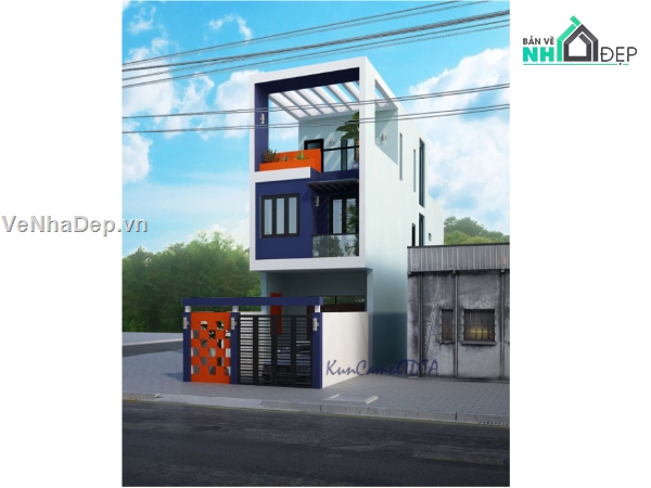 nhà 4 tầng,4 tầng,cad nhà 4 tầng,file cad nhà phố 4 tầng