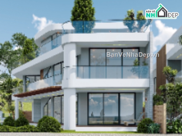 nhà phố đẹp,cad nhà phố,nhà phố 2 tầng đẹp