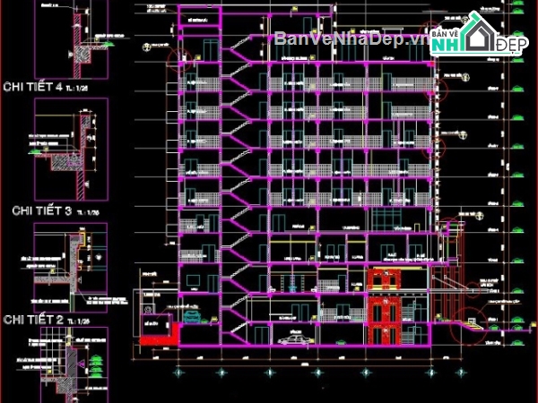bản vẽ kiến trúc bệnh viện,FIle cad thiết kế bệnh viện,kết cấu bệnh viện,dự toán bệnh viện