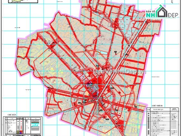 quy hoạch sử dụng đất,quy hoạch thành phố,bản vẽ cad bản đồ quy hoạch