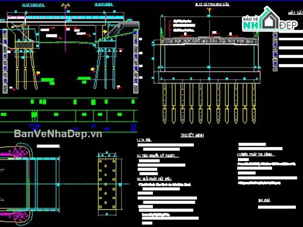 cầu file cad,file cad cầu,cầu cống,bản vẽ cầu cống