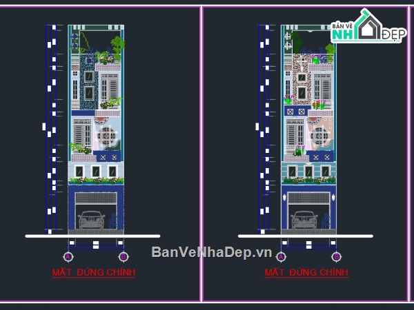 File thiết kế,nhà phố 3 tầng,nhà 4 tầng,kiến trúc 3 tầng,nhà 6 tầng