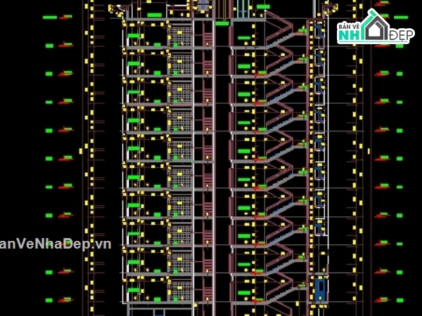 bản vẽ chung cư,bản vẽ autocad chung cư 12 tầng,kết cấu chung cư 12 tầng,đồ án chung cư 12 tầng,hạng mục kiến trúc chung cư