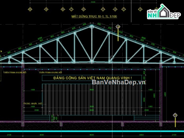 nhà văn hóa,file cad nhà văn hóa,nhà văn hóa file cad