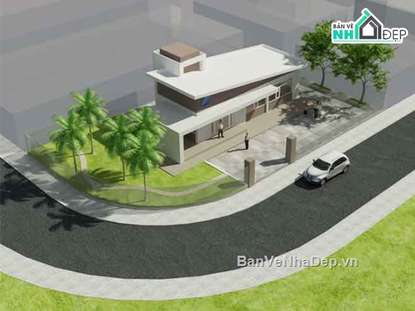 tòa nhà viễn thông,cad tòa nhà,viễn thông