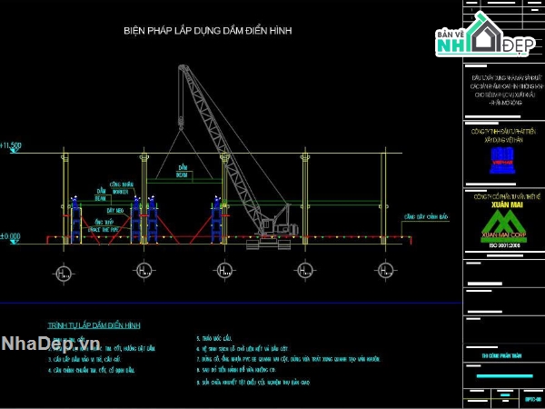kết cấu thép,Biện pháp thi công,thi công cốt thép,dầm sàn