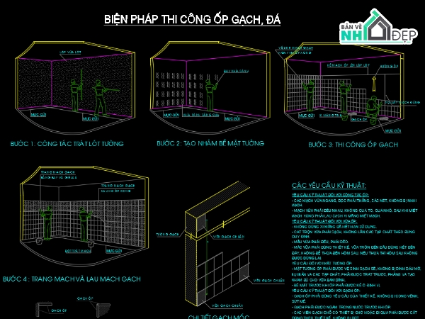 biện pháp thi công nhà,bản vẽ biện pháp thi công,công trình thi công