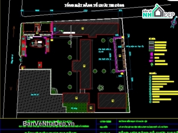 Bản vẽ cad Biện Pháp Thi công,Bản vẽ tiến độ,Biện Pháp Thi công trường,BPTC trường học