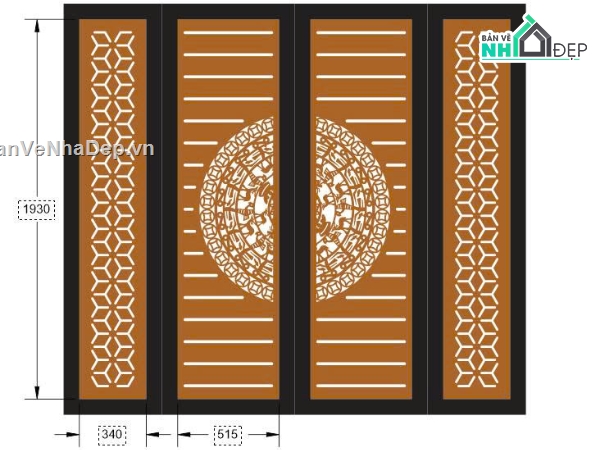 Thiết kế cổng cnc đẹp,cổng đẹp 4 cánh,file cổng dxf đẹp