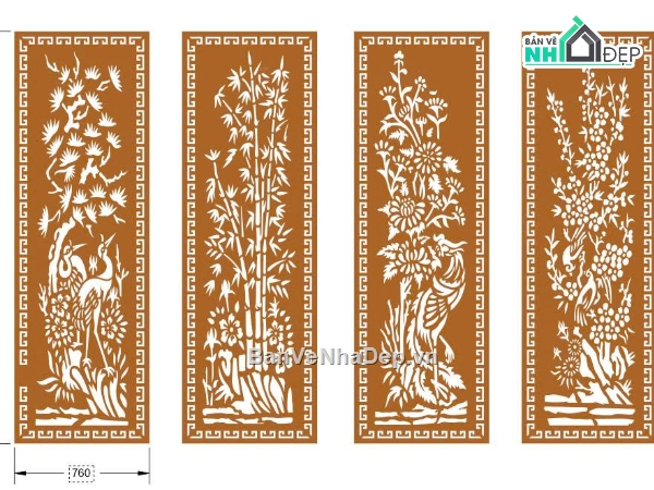 cổng 4 cánh cnc,cổng tứ quý cnc,mẫu cổng sắt