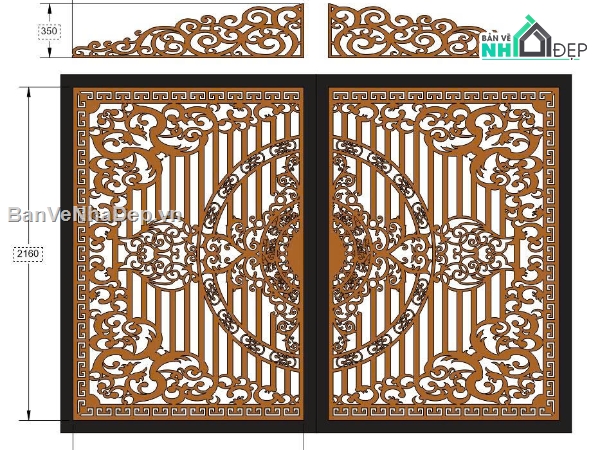 cổng 2 cánh,file cnc cổng 2 cánh,mẫu cnc cổng 2 cánh