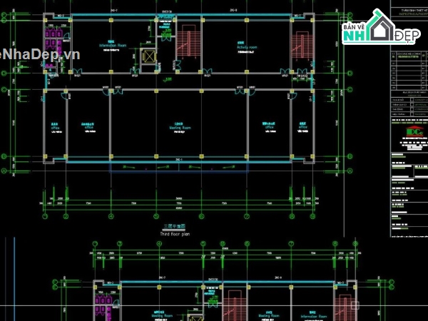 nhà văn phòng 5 tầng,bản vẽ nhà văn phòng,file cad nhà văn phòng