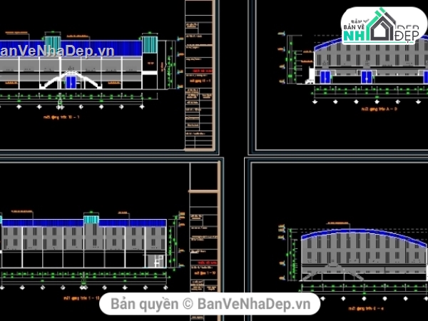 nhà xưởng,cad nhà xưởng,bản vẽ nhà xưởng,kiến trúc nhà xưởng,thiết kế nhà xưởng