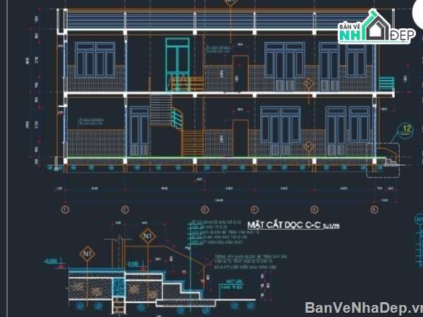 mẫu thiết kế trạm y tế,trạm y tế phường,trạm y tế xã,Bản vẽ trạm y tế 14 phòng,Trạm Y tế 2 tầng 13.8x18.6m