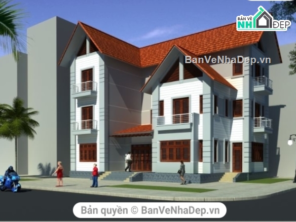 Bản vẽ nhà 3 tầng,kết cấu kiến trúc,kiến trúc và kết cấu,kết cấu đầy đủ,mẫu nhà 3 tầng