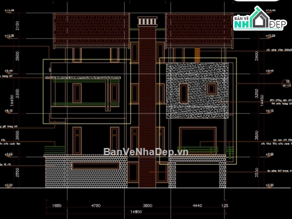 bản vẽ nhà phố 4 tầng,mẫu nhà phố 4 tầng,thiết kế nhà phố 4 tầng,kiến trúc nhà phố 4 tầng