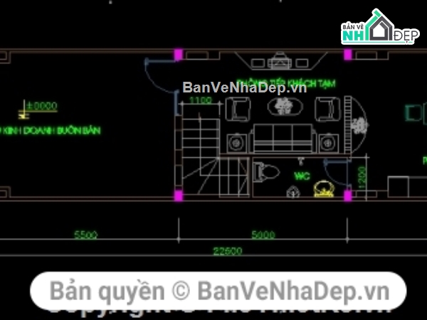 Thiết kế nhà phố lệch tầng,Nhà phố lệch tầng,bản vẽ nhà phố lêch tầng 4.5x24m