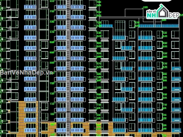 thiết kế chung cư,chung cư cao tầng,cad chung cư,kiến trúc chung cư cao tầng,bản vẽ chung cư cao tầng