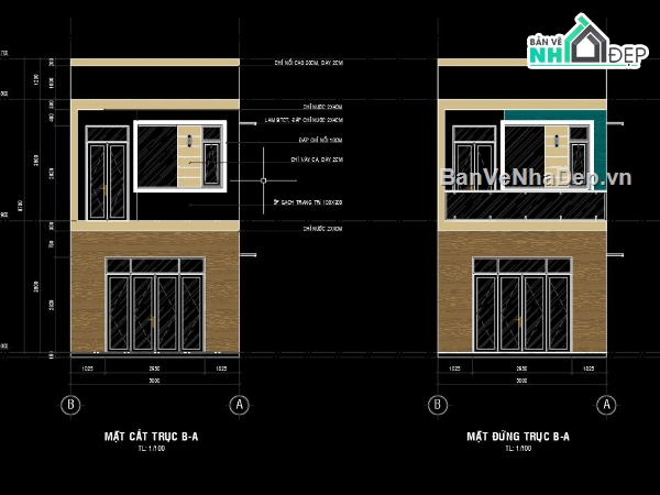 Nhà phố 2 tầng,File cad Nhà phố 2 tầng,Nhà phố 2 tầng 5x17m,thiết kế nhà phố 2 tầng,mẫu nhà phố 2 tầng