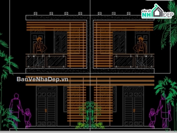 thiết kế nhà 2 tầng,bản vẻ thiết kế nhà phố 2 tầng,thiết kế nhà phố 2 tầng,nhà phố 2 tầng,mẫu nhà phố 2 tầng 6x18.8m