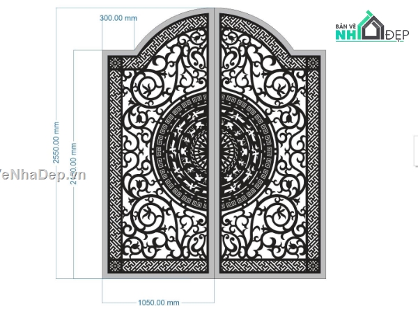mẫu cổng 2 cánh,file cnc cổng 2 cánh,mẫu cnc cổng 2 cánh