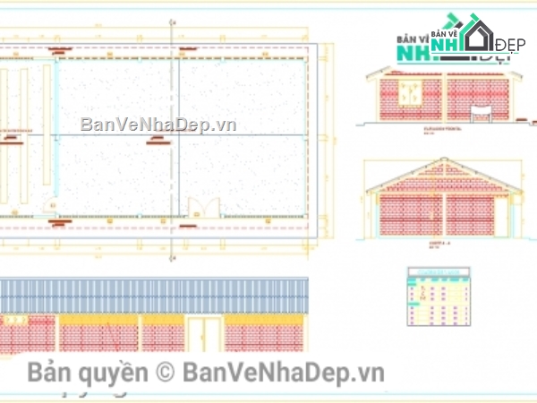 Bản vẽ chi tiết,nhà kho,cad nhà kho