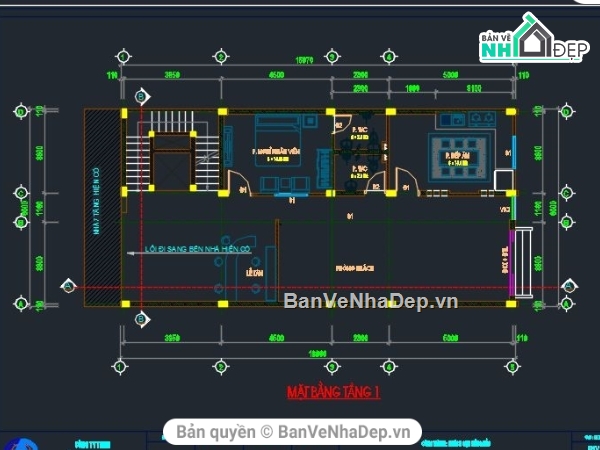Bản vẽ nhà phố,nhà phố 6 tầng,Bản vẽ nhà phố 6 tầng,cad nhà 6 tầng 8x16m,Kiến trúc nhà 6 tầng