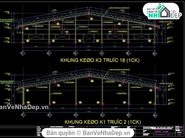 Bản vẽ kung nhà xưởng,Bản vẽ nhà xưởng VPIC,Bản vẽ BPTC nhà xưởng,Bản vẽ Cad nhà xưởng,file cad nhà xưởng giày