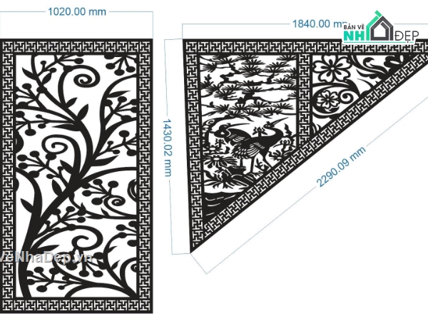 vách ngăn,vách ngăn cnc,mẫu cầu thang