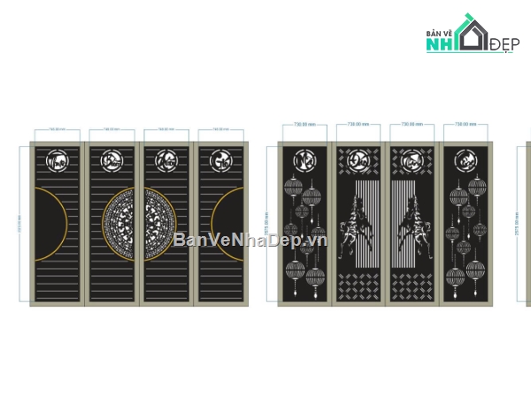 mẫu cổng,mẫu cổng 4 cánh,cổng 4 cánh cnc