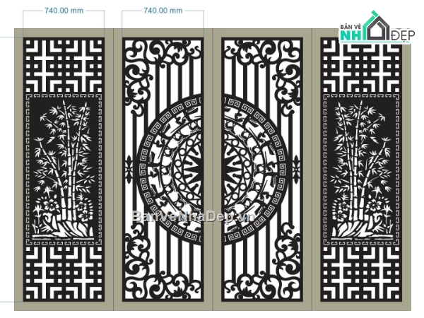 cổng cnc đẹp,cánh cổng đẹp,cổng đẹp 4 cánh