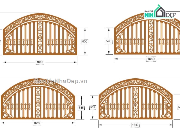 mẫu hàng rào,file dxf hàng rào,thiết kế hàng rào