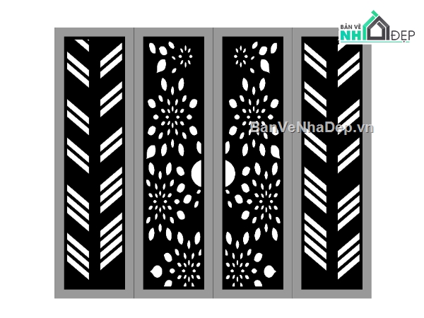 File cắt cổng cnc,cổng 4 cánh cnc,cắt cnc cổng 4 cánh