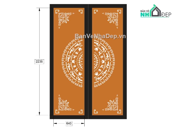 cổng 2 cánh cnc,file cnc cổng 2 cánh,mẫu cnc cổng 2 cánh