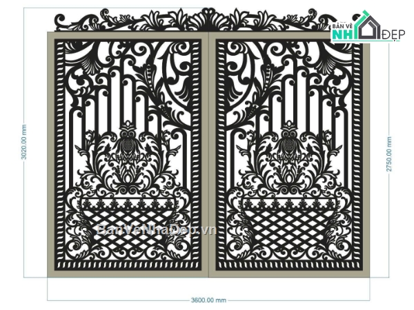 File cổng 2 cánh cnc,cnc cổng 2 cánh,cnc 2 cánh,file cnc cổng 2 cánh
