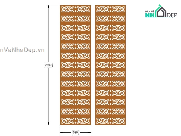 File hoa văn,hoa văn cổng,File cổng 2 cánh cnc