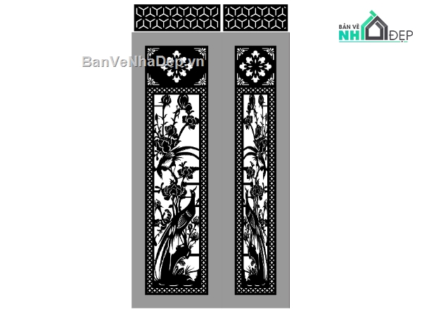 File cổng 2 cánh cnc,cổng cnc tứ quý,2 cánh cnc,file cnc cổng 2 cánh