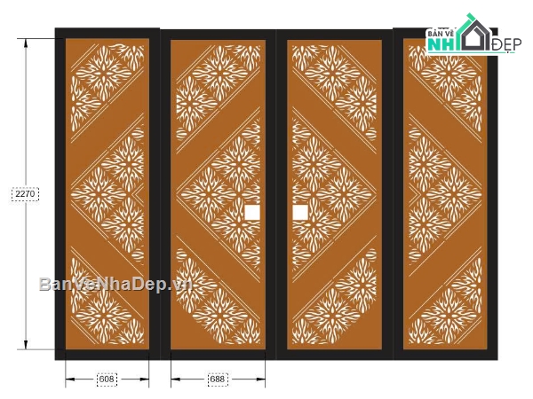 hoa văn cnc,hoa văn cổng,cổng hoa văn 4 cánh