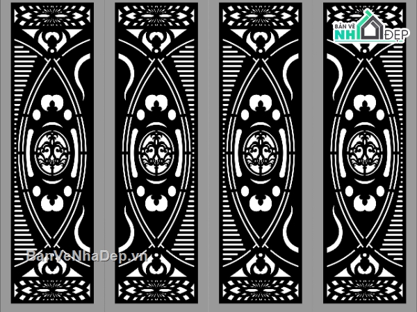 cổng 4 cánh cnc,cổng 4 cánh đẹp,cổng cắt cnc