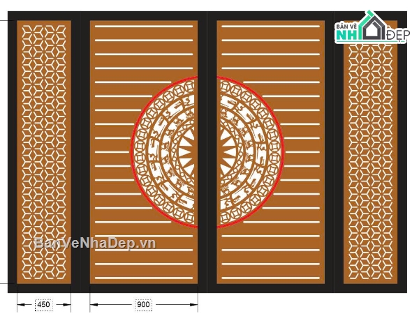 cổng 4 cánh cnc,cổng trống đồng cnc,File cổng 4 cánh